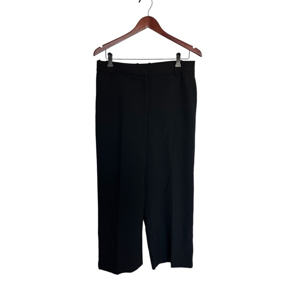 Aritzia Babaton Classic Black Women's wide leg trousers pants size 10 - Picture 1 of 7